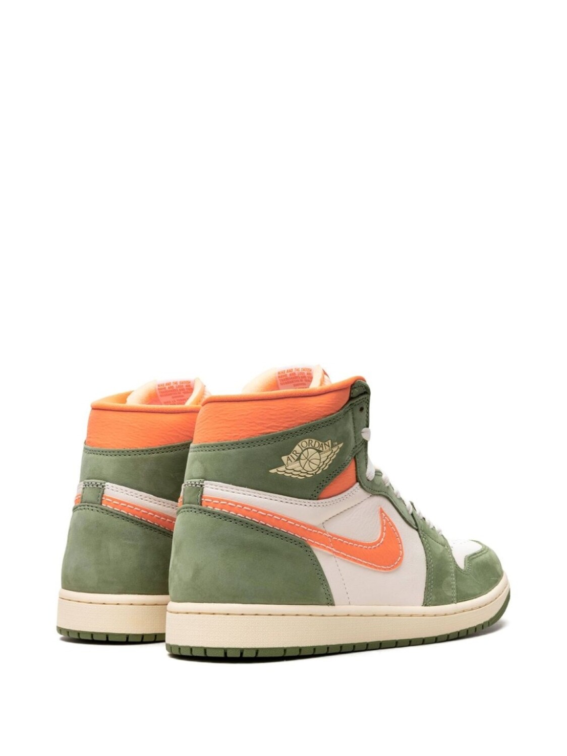 Кроссовки Air 1 High OG Celadon Jordan, зеленый — фото 4