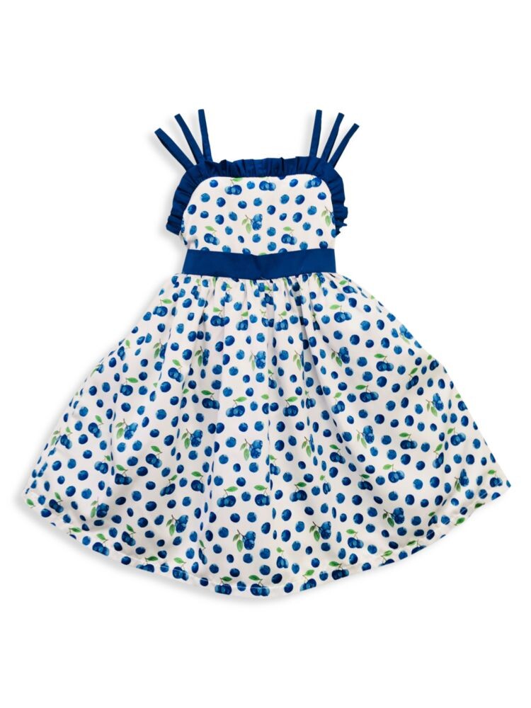 

Платье трапециевидного силуэта с принтом черники для маленьких девочек и девочек Joe-Ella, синий, Черный, Платье трапециевидного силуэта с принтом черники для маленьких девочек и девочек Joe-Ella, синий