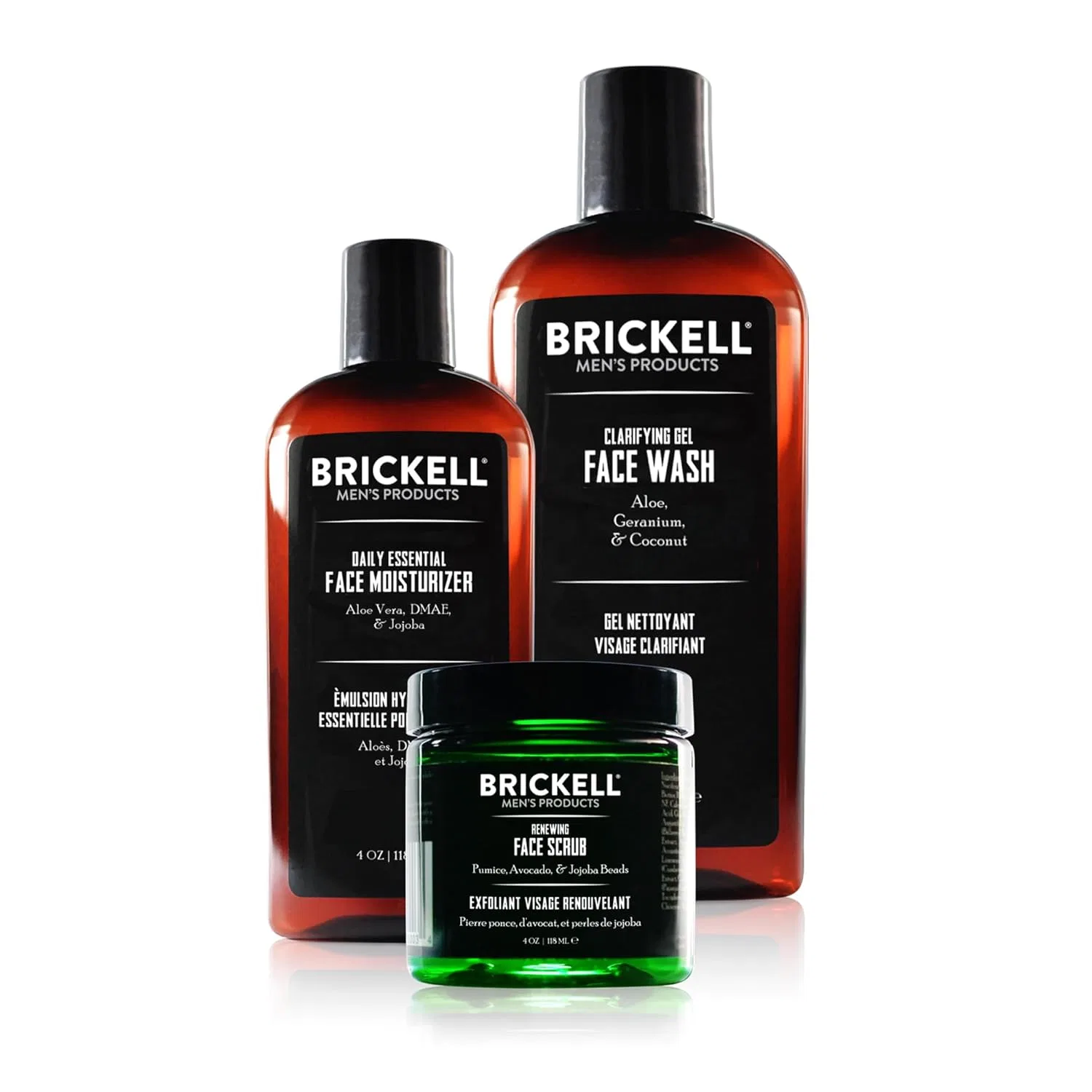 Мужской набор для ухода за лицом Brickell Daily Advanced Face Care Routine I - без запаха Brickell Men'S Products