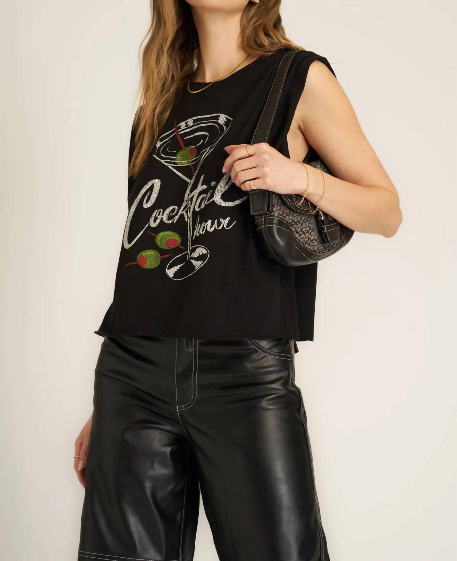 

Топ для коктейльных вечеринок в черном цвете PROJECT SOCIAL T