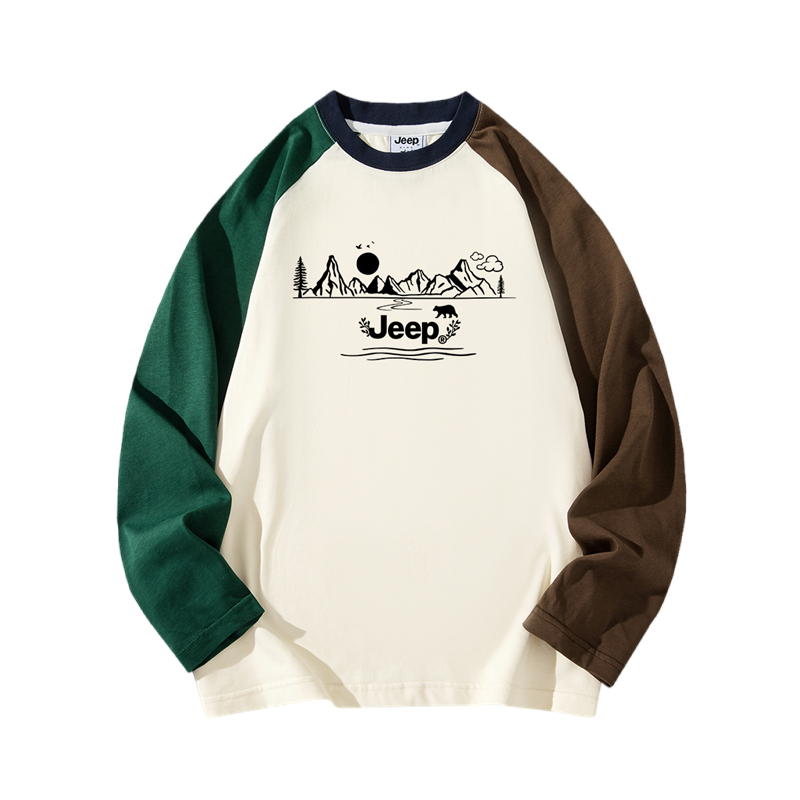 

Футболка для младших школьников Jeep, бежевый/коричневый