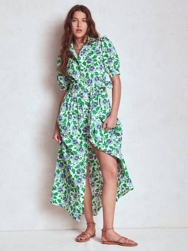 

Alexa платье-макси с цветочным принтом Boden, Emerald/Multi