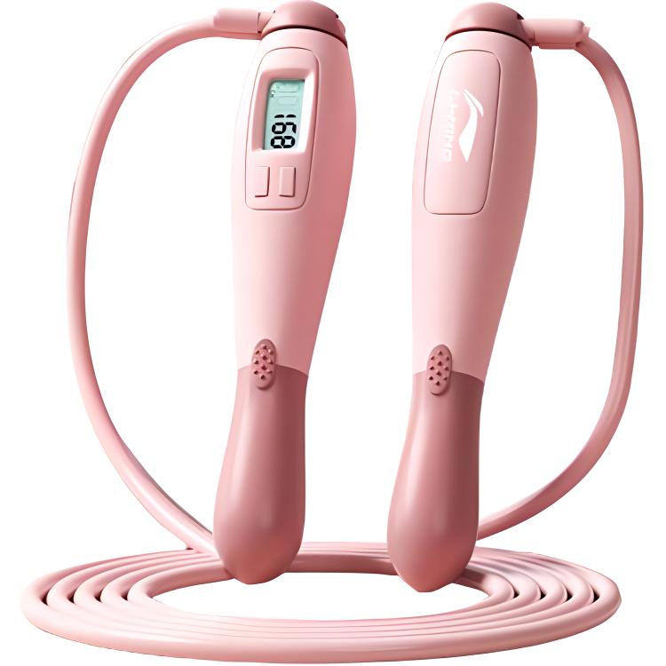 

LINING Электронная скакалка для подсчета прыжков pink стальной трос abs унисекс 2,8 м
