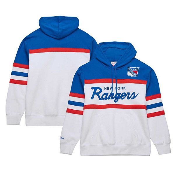 

Мужской худи new york rangers head coach бело-синий Mitchell & Ness