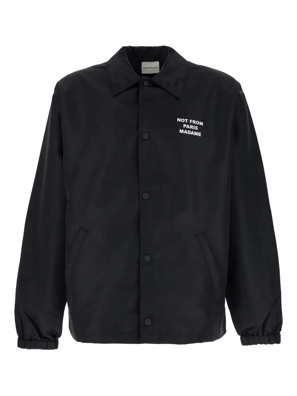 

Рубашка-куртка с принтом-слоганом La Veste Drôle De Monsieur, черный
