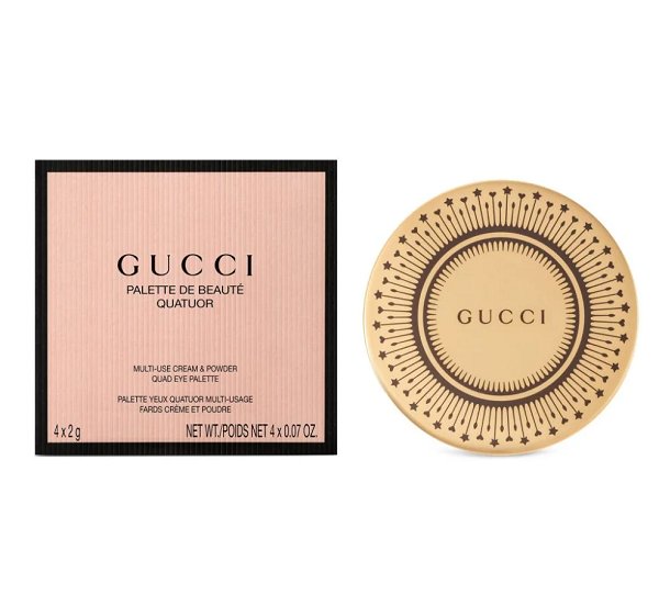 Палетка теней для век Gucci Beauty Palette de Beaute Quatuor, оттенок 01 Summerina Brown — фото 3