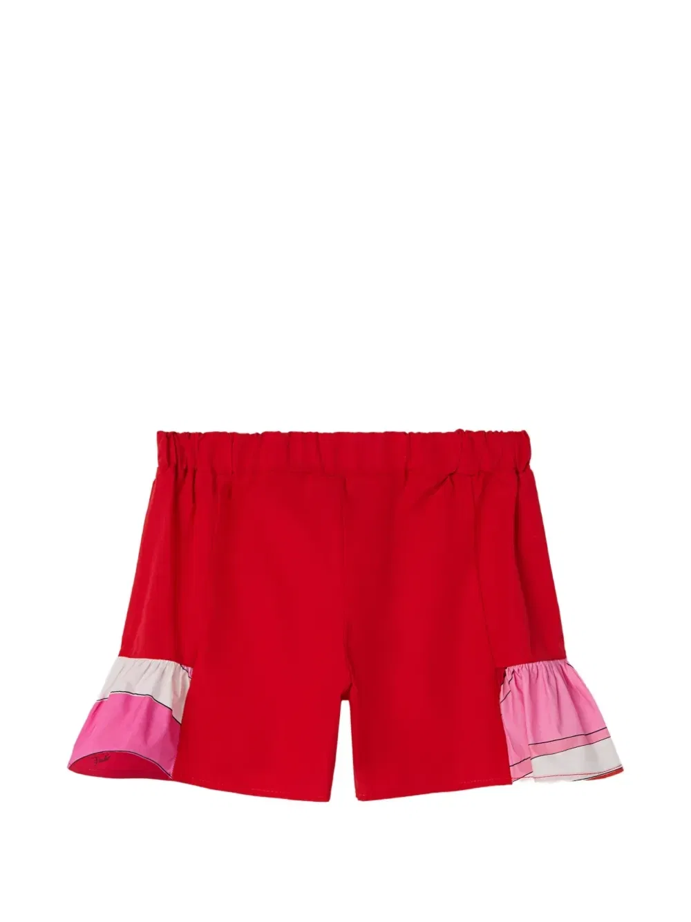Шорты с принтованными деталями Pucci Junior, красный — фото 2