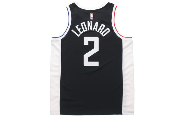 Майка Nike NBA Sports Quick Dry Basketball Jersey/Vest SW Fan Edition Los Angeles Clippers Leonard 2 Black, черный — фото 2