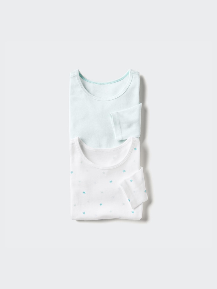 

Лонгслив для малышей набор из 2 шт. Uniqlo, зеленый
