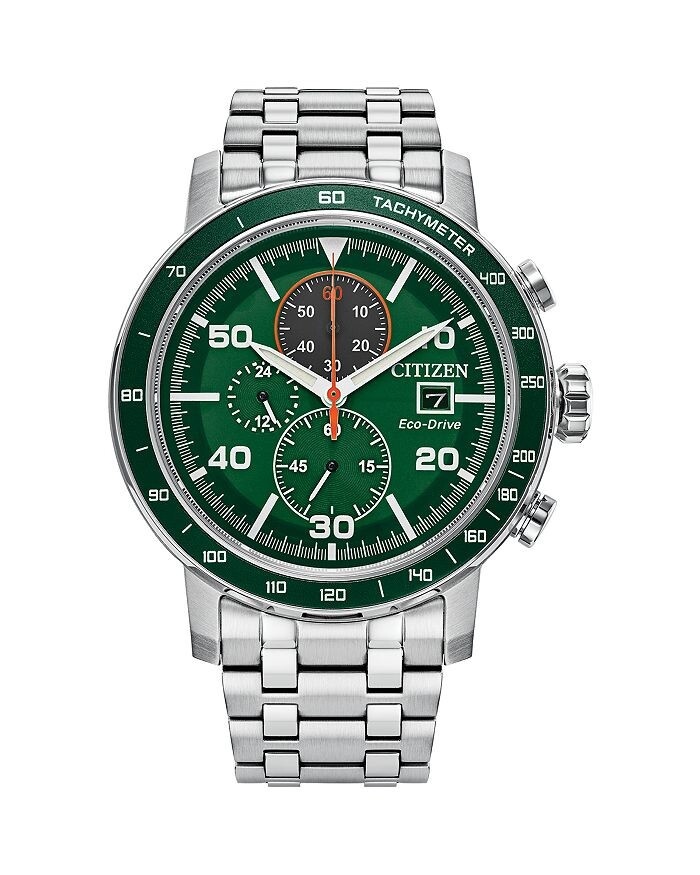 

Часы Citizen Eco-Drive Weekender, 44 мм, зеленый