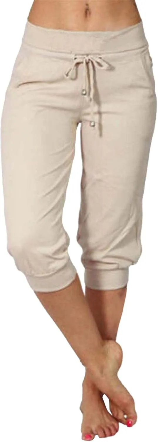 

Женские укороченные спортивные штаны с резинкой LCMTWX