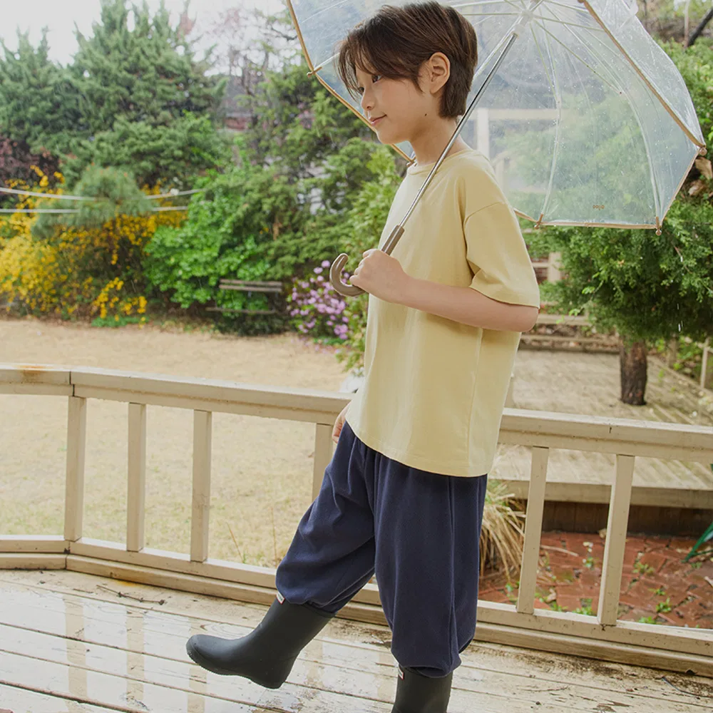 Детские спортивные брюки Button Banding тёмно-синие от Wednesdayoasis Kids — фото 3