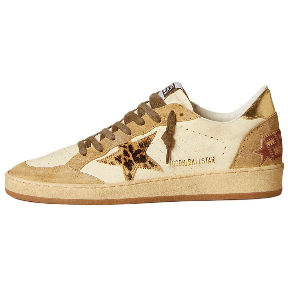 Кроссовки Ball Star Low Top для скейтбординга женские, золотистые Golden Goose