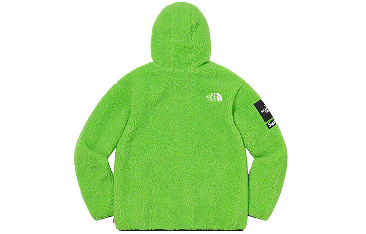 The North Face X FW20 бархатная куртка унисекс Supreme, зеленый — фото 2