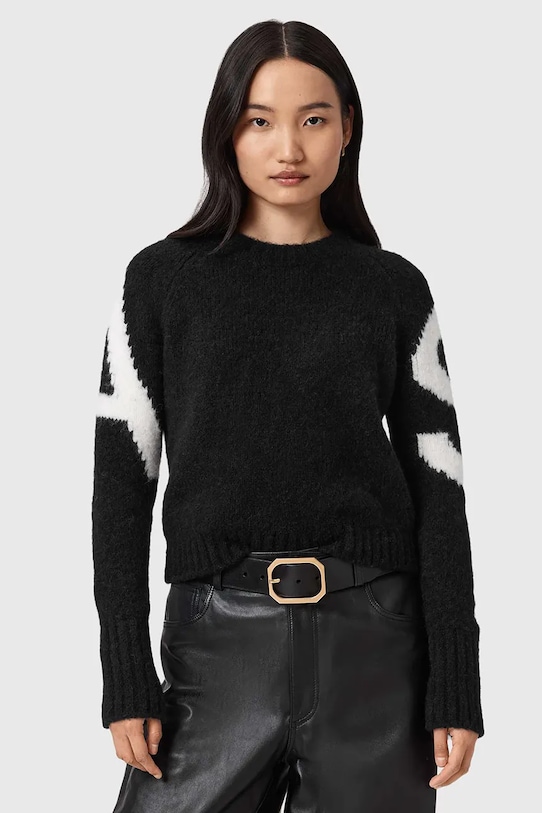 

Свитер с альпакой AllSaints, черный