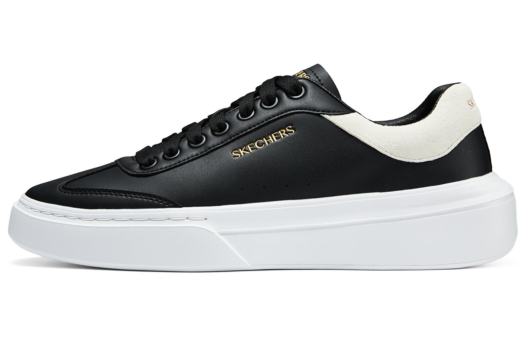 

Классические низкие кроссовки для скейтбординга мужские черно-белые Skechers