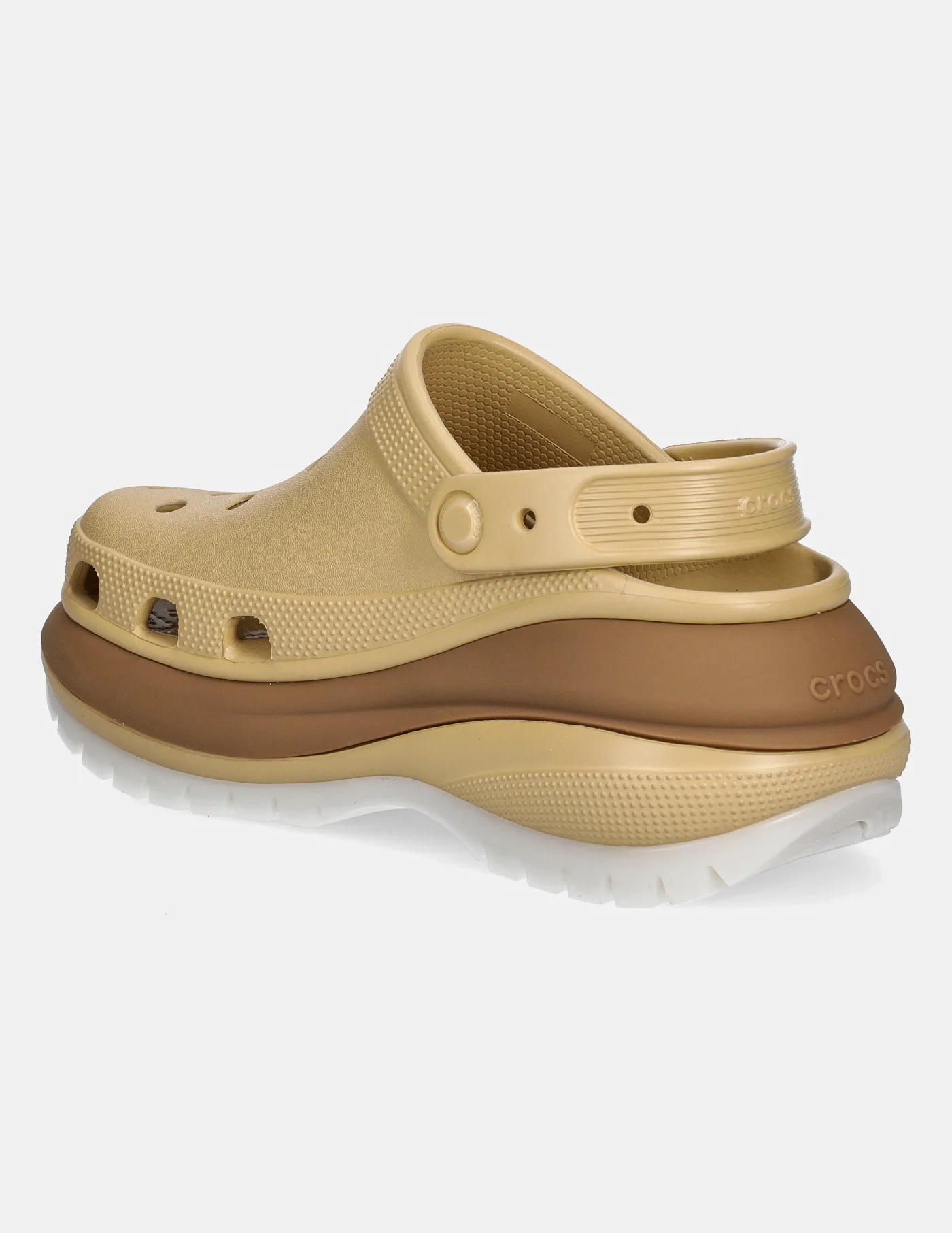 Шлепанцы Mega Crush Matte Clog Crocs, бежевый