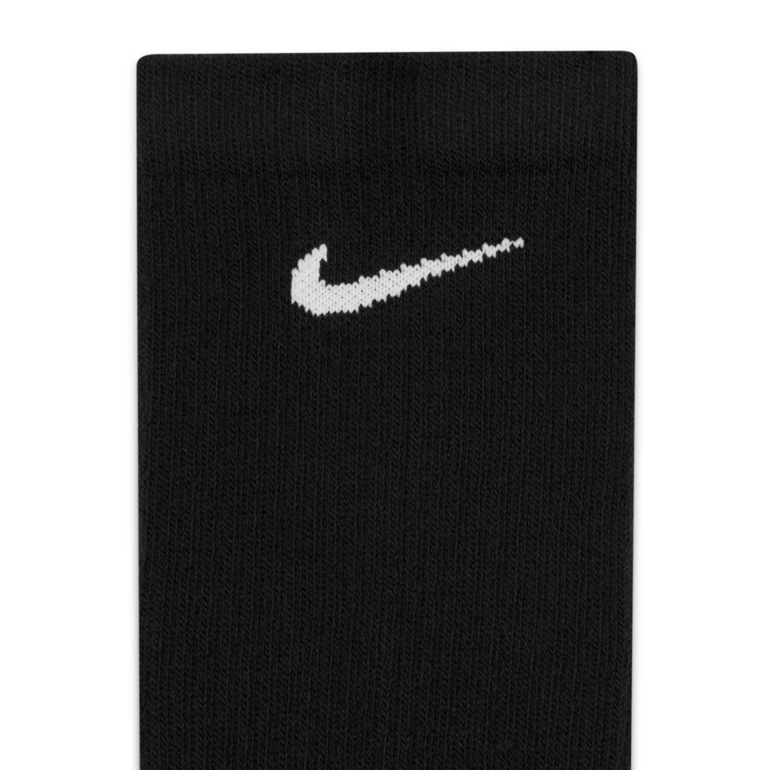 Набор из 3 женских носков Nike для тренировок с максимальной амортизацией на каждый день Nike, черный — фото 2