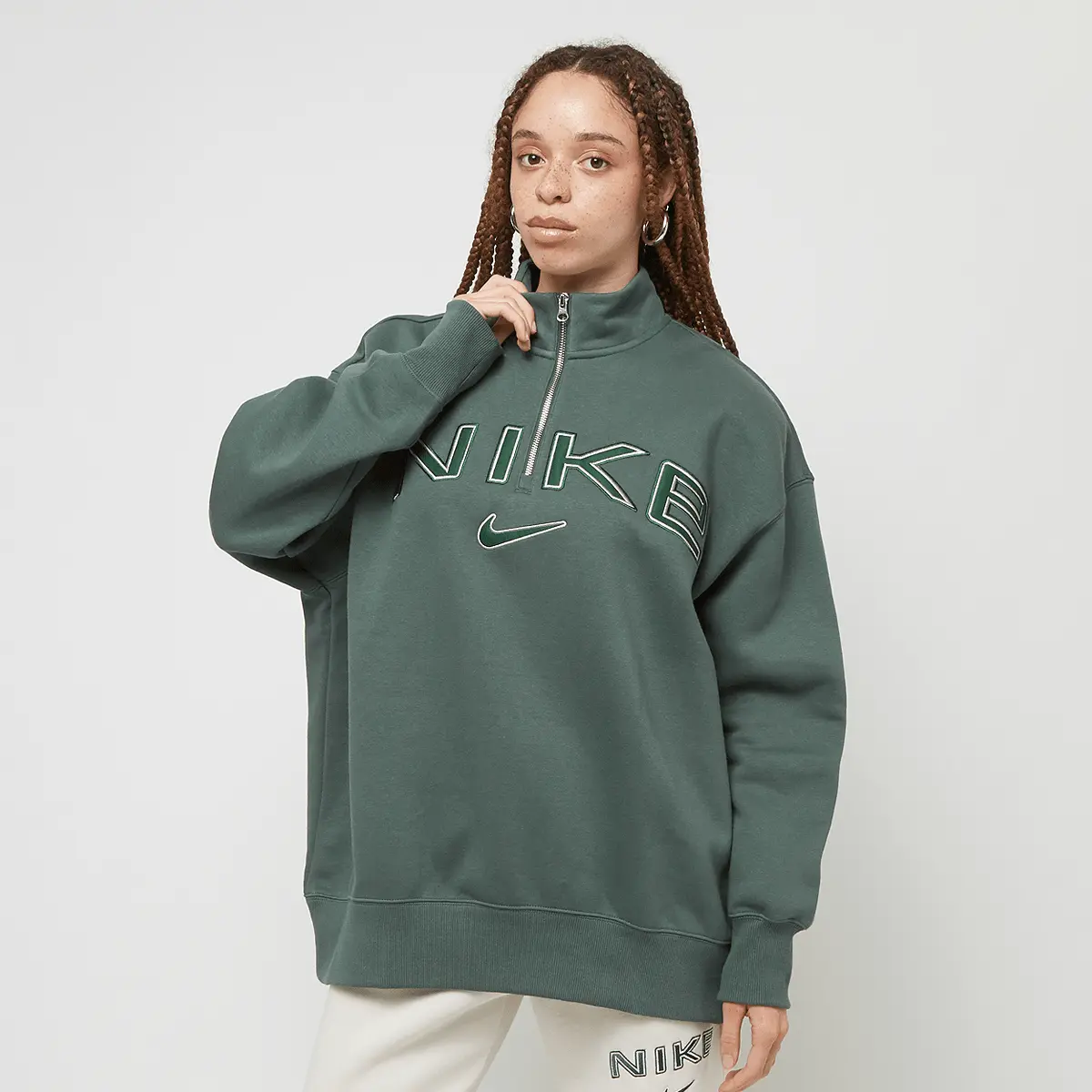 

Толстовка Nike Sportswear Phoenix Fleece Oversized Logo, зеленый