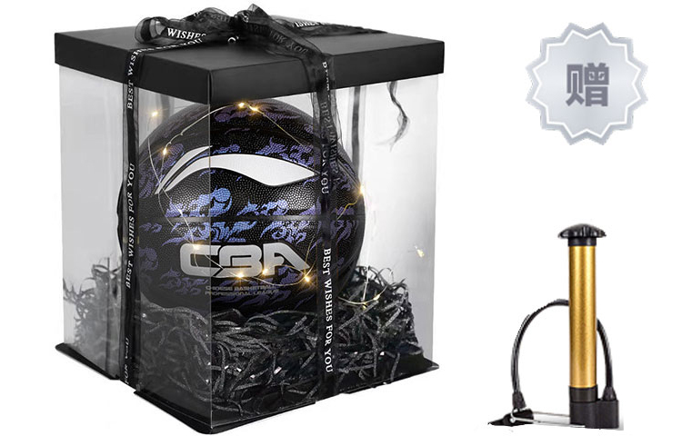 

LINING Коллекция CBA баскетбольный мяч PU фиолетовый размер 7 тренировочный соревновательный unisex Китай