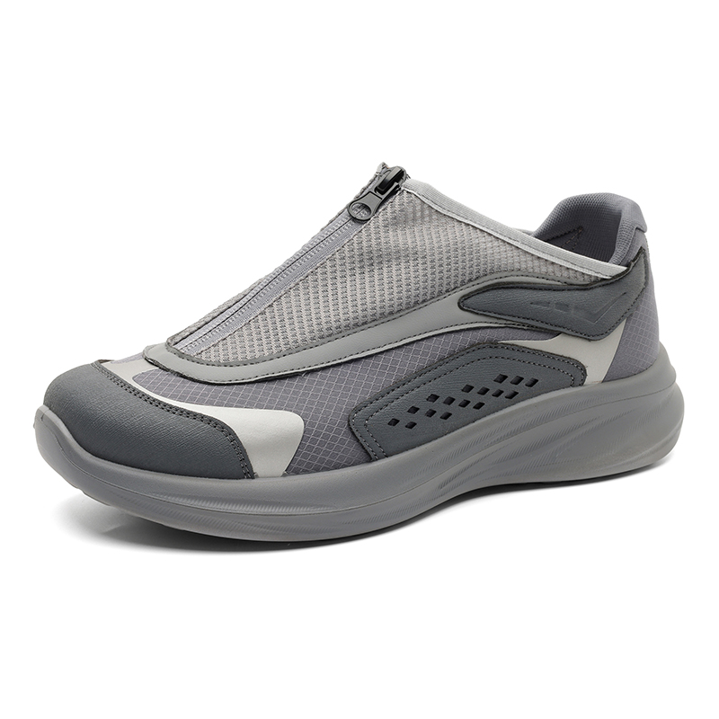 

MUYI Мужские повседневные кроссовки мужские низкие серебристые, цвет Silver Men's