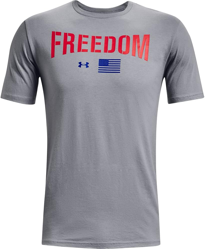 

Новая мужская футболка с флагом Freedom Lockup от Under Armour, Steel (035)/Red, Красный, Новая мужская футболка с флагом Freedom Lockup от Under Armour, Steel (035)/Red