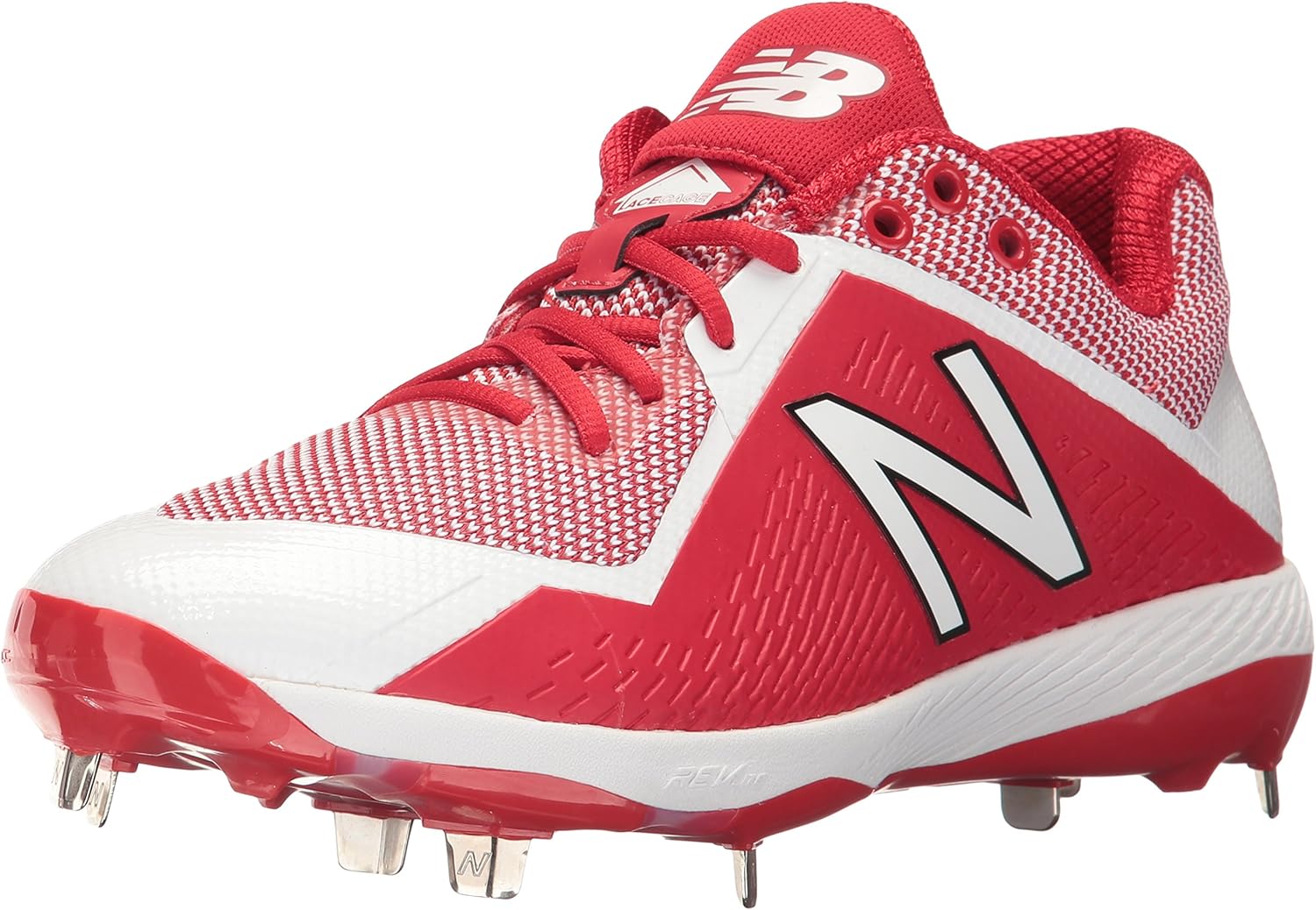 

Бейсбольные кроссовки New Balance L4040v4 для мужчин с металлическим шипом, красно-белый