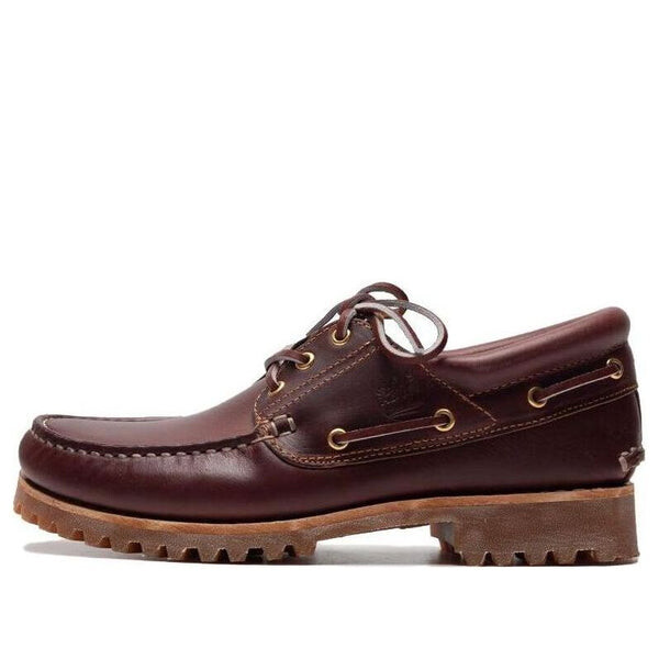 

Кроссовки authentics 3-eye classic boat shoes 'brown' Timberland, коричневый
