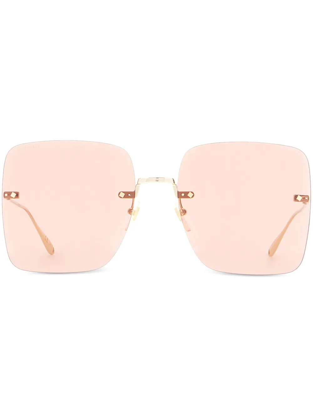 

Солнцезащитные очки в квадратной оправе с логотипом Gucci Eyewear, золотой