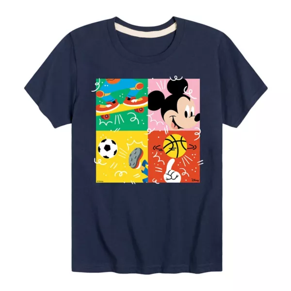 

Футболка спортивная для мальчиков 8-20 лет Mickey Mouse & Friends Disney, синий