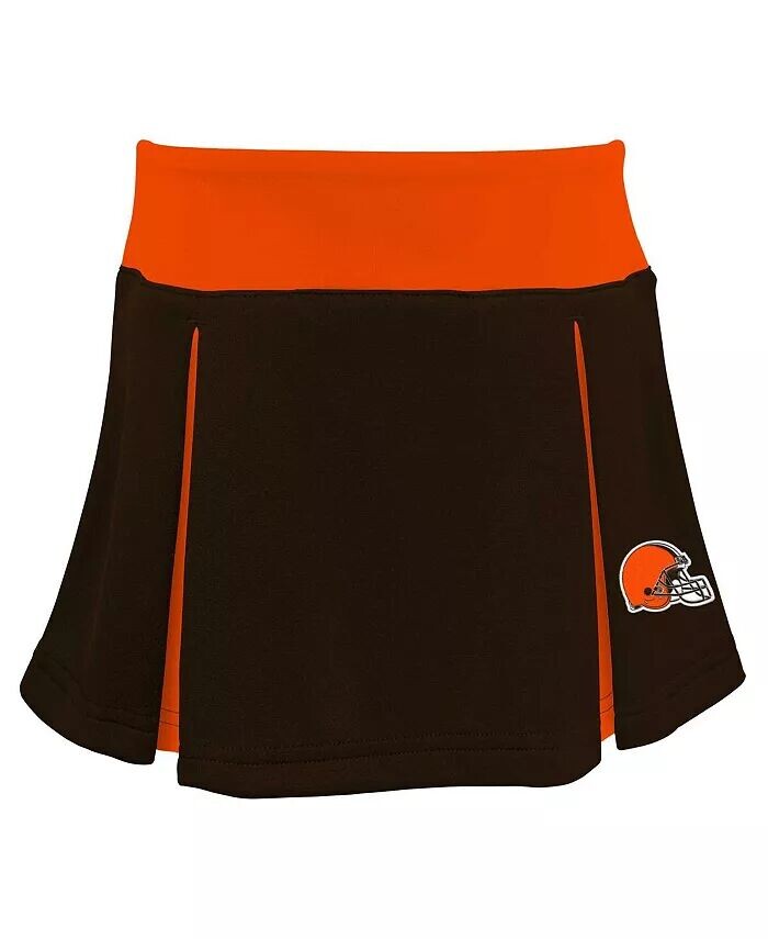 Коричневый комплект из двух предметов для девочек Big Girls Cleveland Browns Spirit Outerstuff, коричневый — фото 3