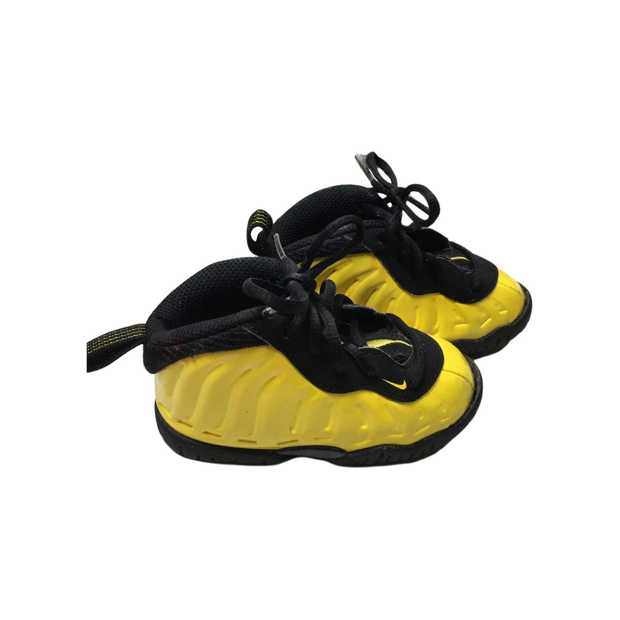 Air Foamposite One Wu-Tang I Nike, желтый/черный — фото 4