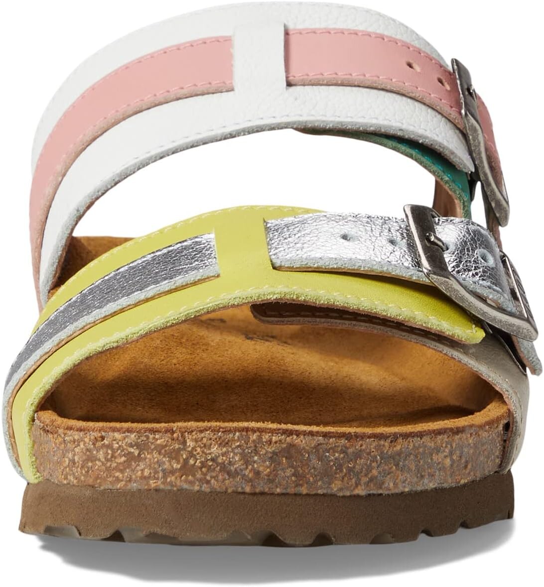 Сандалии на плоской подошве Santa Cruz Naot, цвет Jade/Ivory/Blush Leather Combo — фото 2