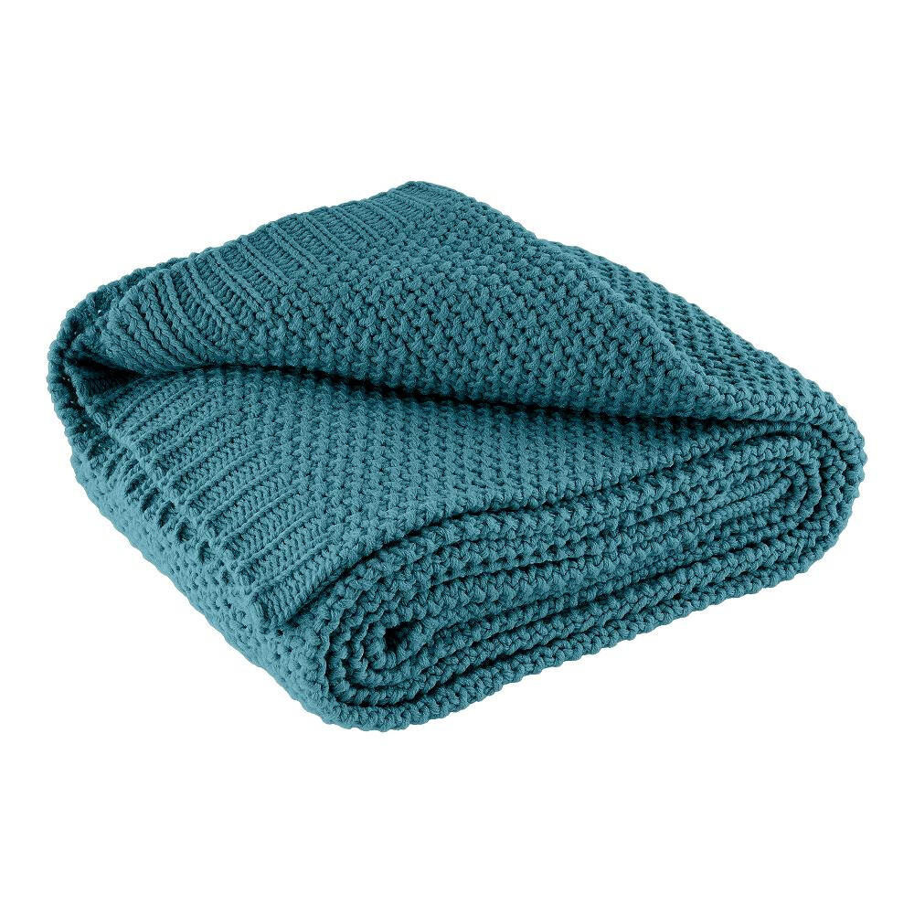 

Трикотажное одеяло wometo, 140x190 см, бирюзовый