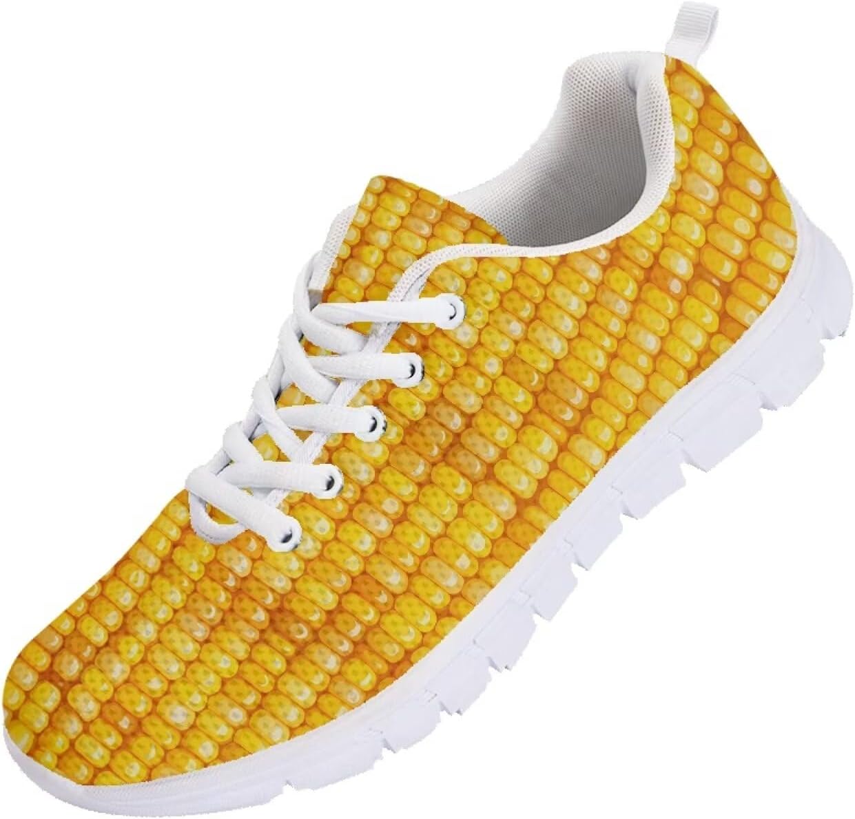 

Мужские кроссовки Funnydude Funny Print 2025 для бега, спортивные, повседневные, удобные для тренировок, Corn