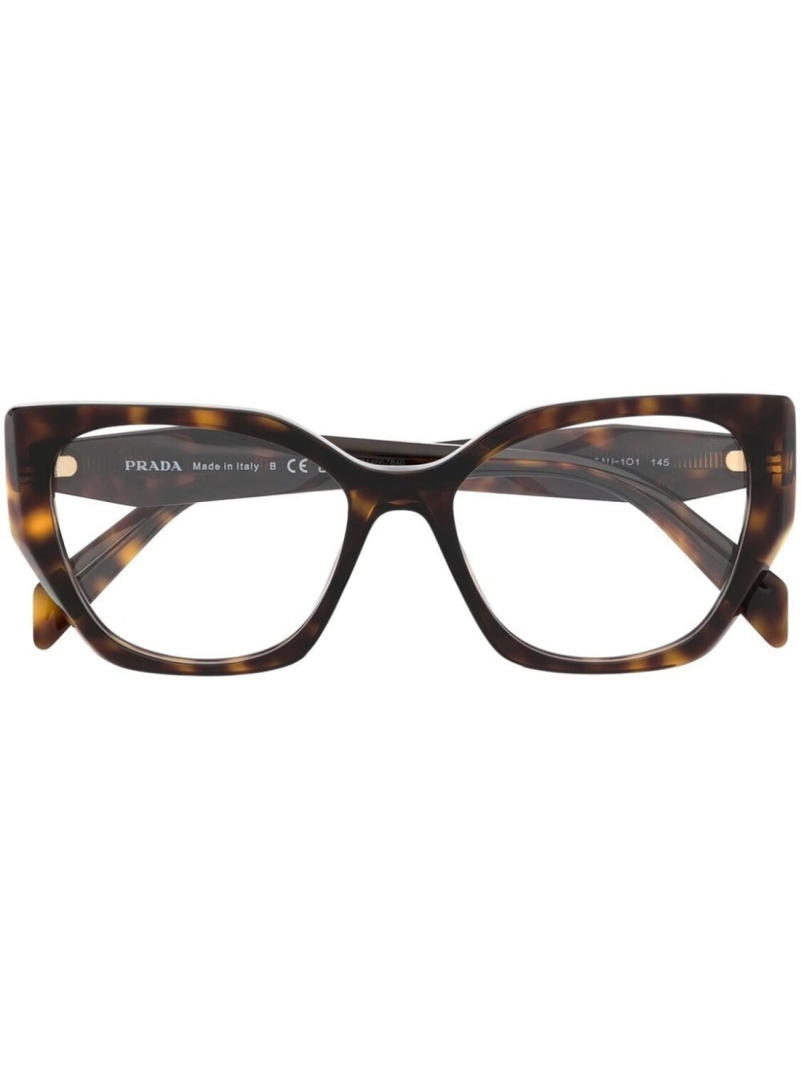 

Prada Eyewear очки в круглой оправе, коричневый