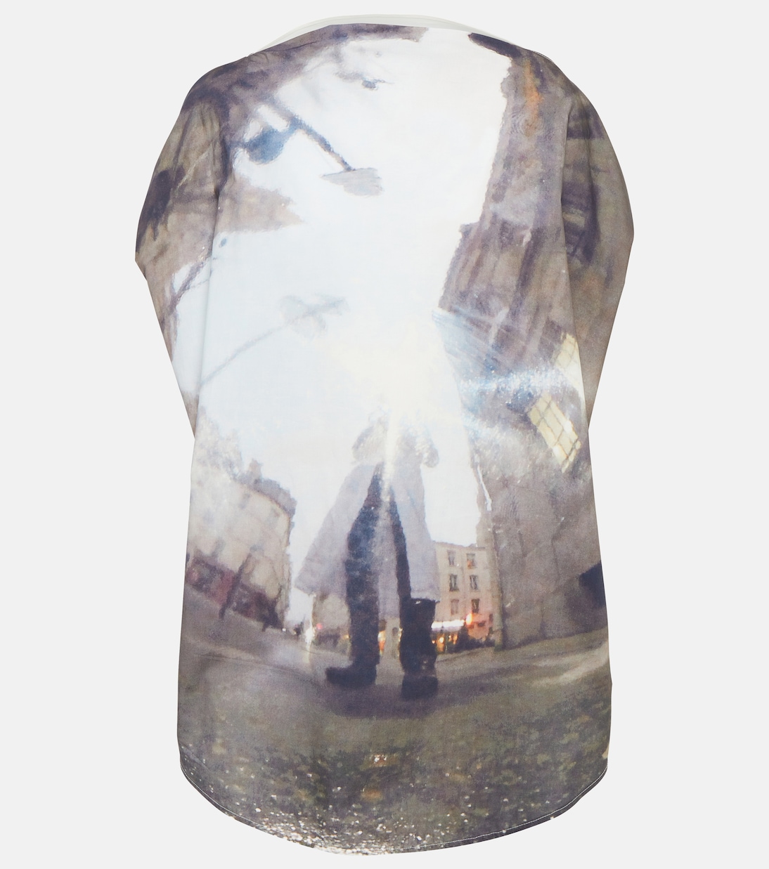 

Топ из хлопка с принтом MM6 Maison Margiela, черный