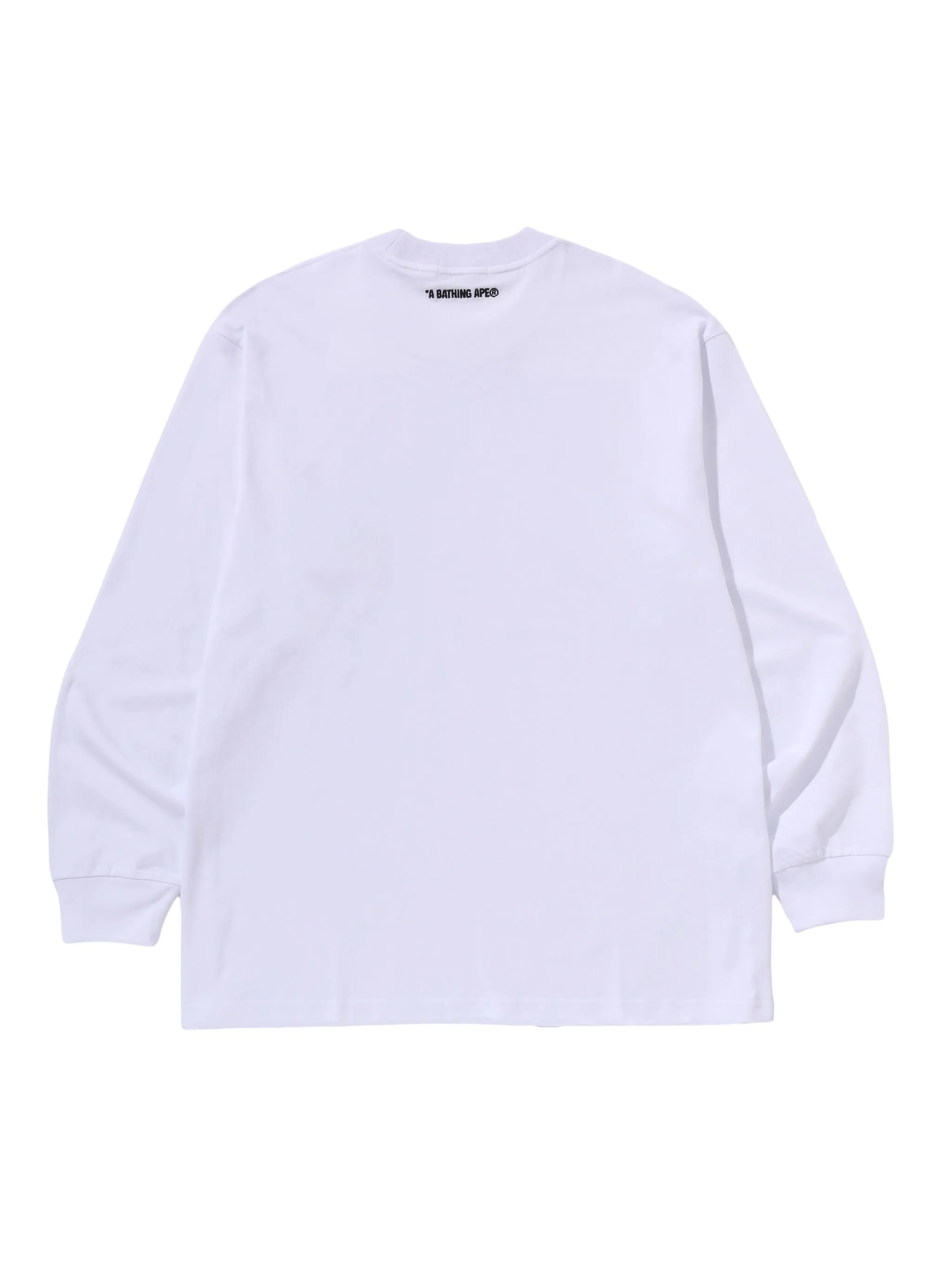 Футболка с длинными рукавами и нашивкой-логотипом A Bathing Ape, белый — фото 2