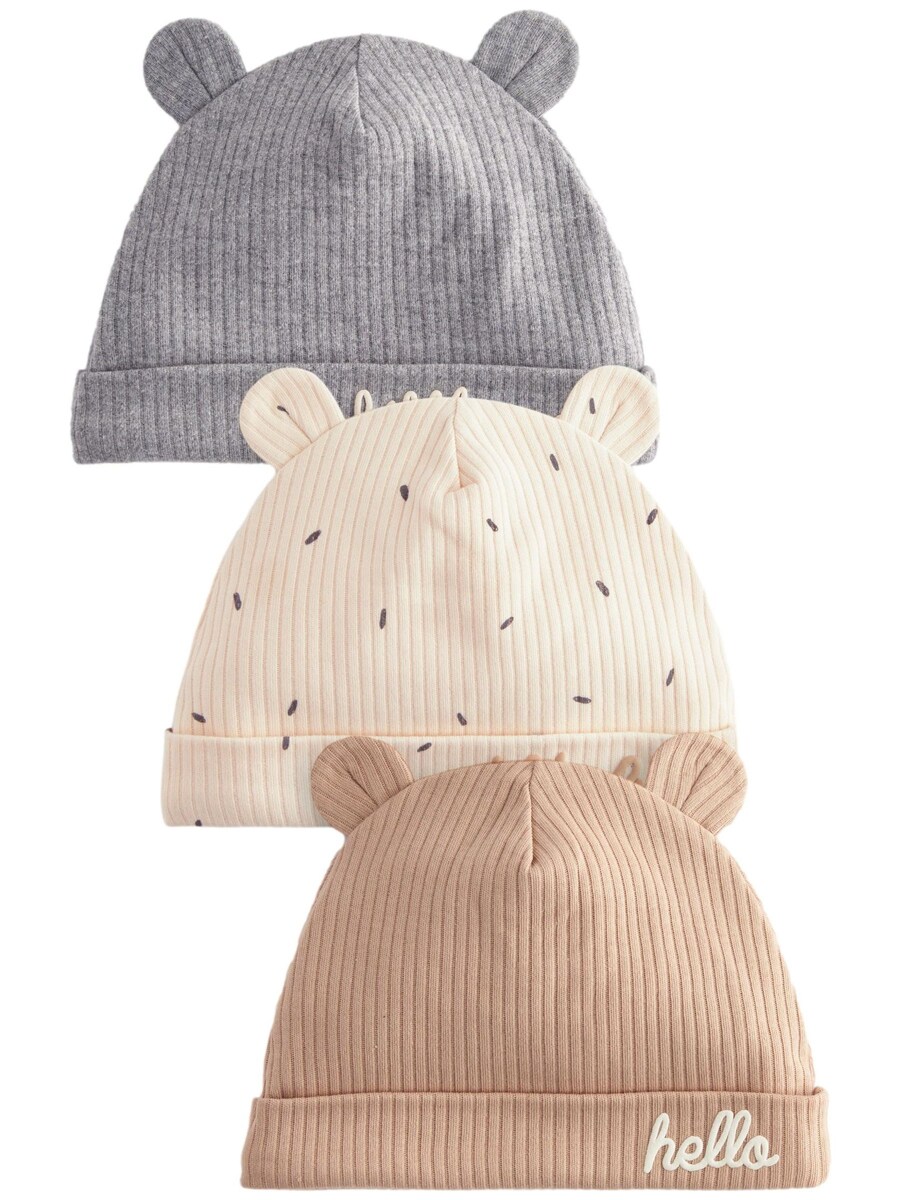 

Шапочка Next, цвет Beige/Dark beige/mottled grey
