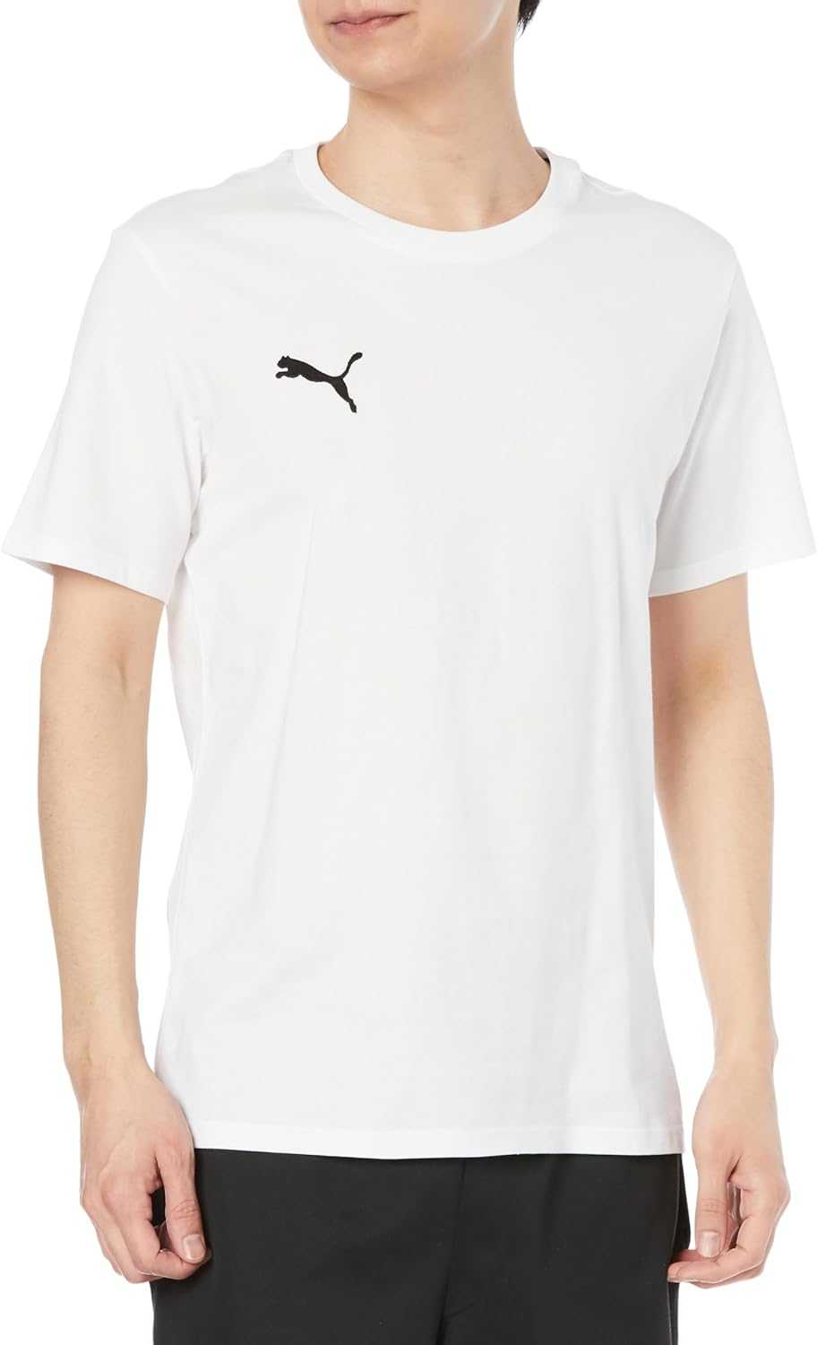 

Мужская повседневная футболка PUMA TeamGOAL 659376 для футбола, американского футбола, клубных мероприятий и командных тренировок, белый/черный