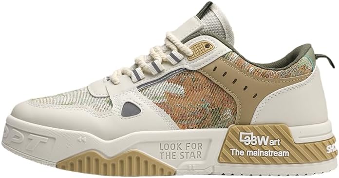 

Удобные и стильные кеды для скейтборда, мужские нескользящие с краем, сочетаются с удобной повседневной обувью, подходят для повседневной носки и активного отдыха на улице Hhhchpm, зеленый