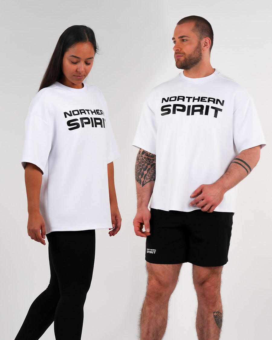 

NORTHERN SPIRIT Футболка для взрослых Oversize - Смурф, белая