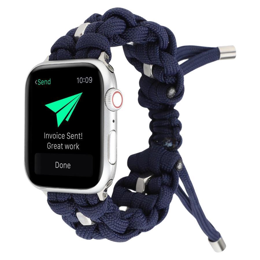 

Zhongwo Часы Strap Apple Compatibility Fabric Material, Midnight Blue