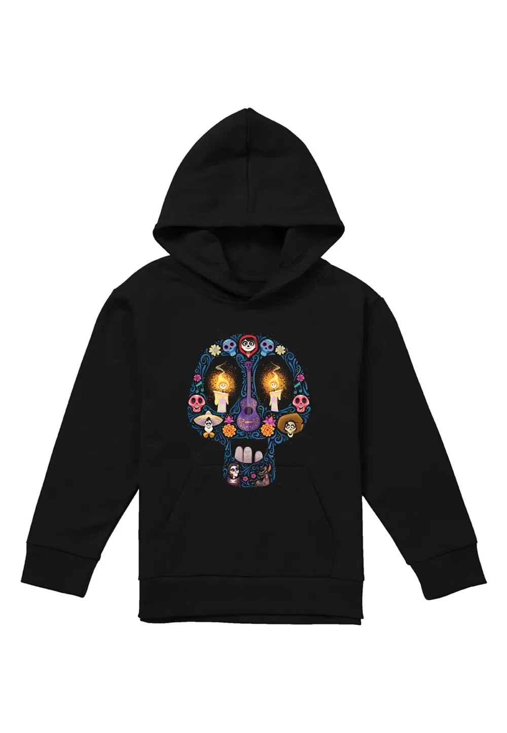 Детская худи Coco Day of the Dead с Miguel, Ernesto, Hector, Disney, черный