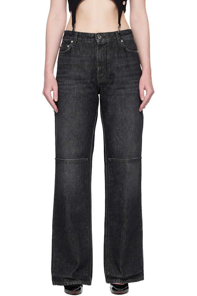 

Джинсы с вырезами Jean Paul Gaultier, черный