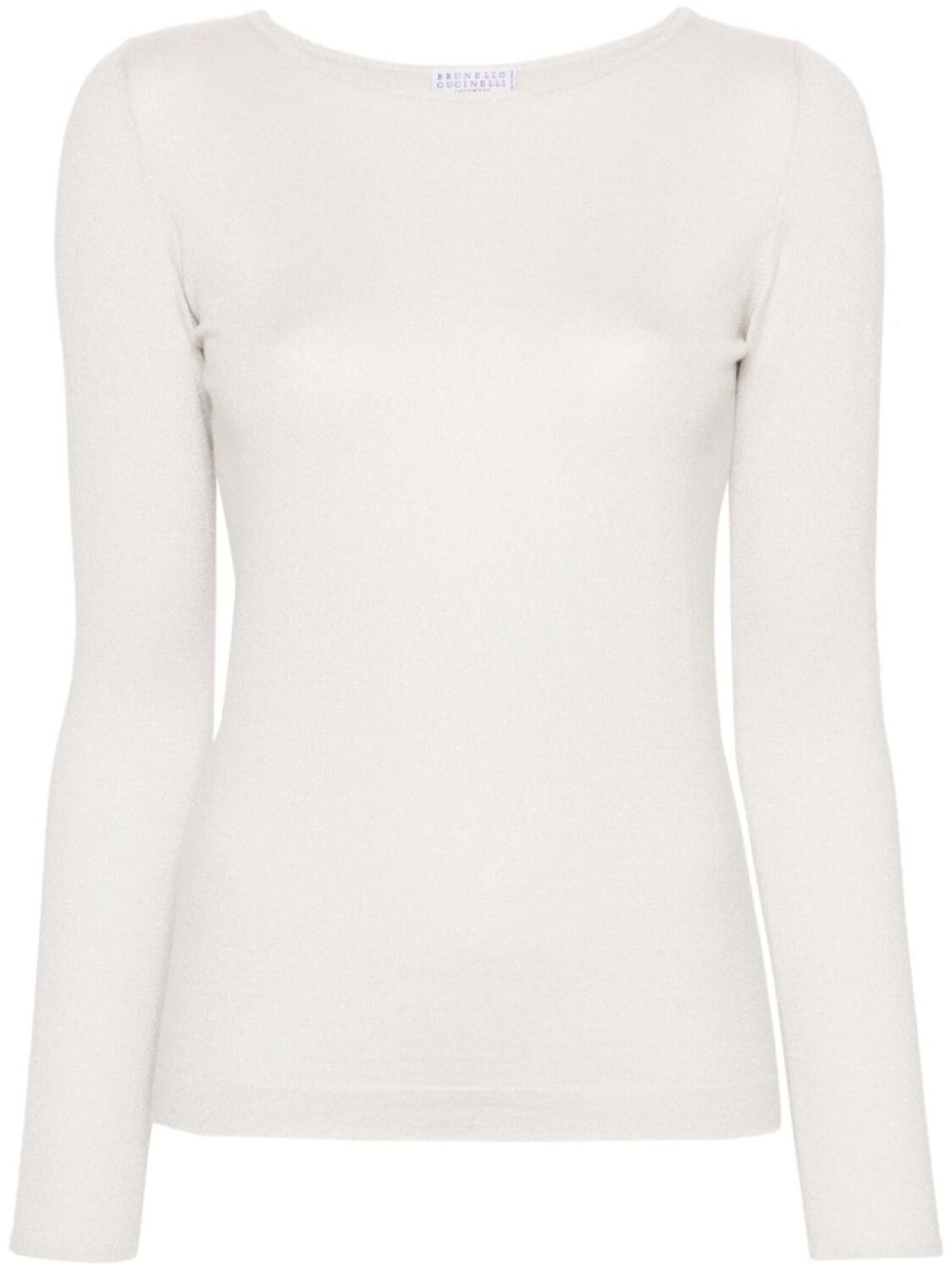

Brunello Cucinelli топ тонкой вязки с люрексом, белый
