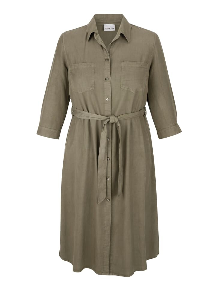 

Длинное платье MIAMODA, хаки