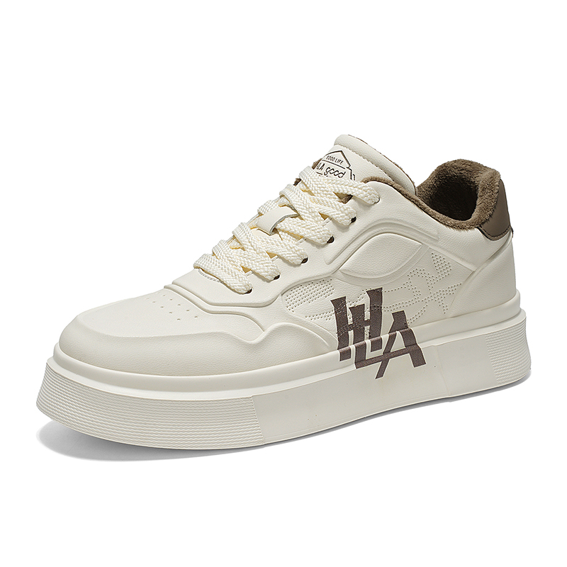 

Мужские скейтборд кроссовки Low top Beige, Earth Yellow, Black HLA, бежевый