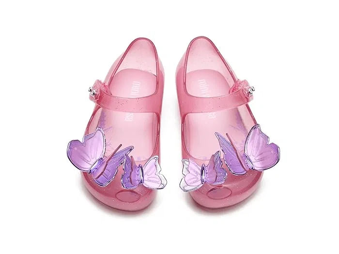 Сандалии сандалии Mini Melissa Ultragirl Fly Iii Baby, Glitter Pink — фото 3