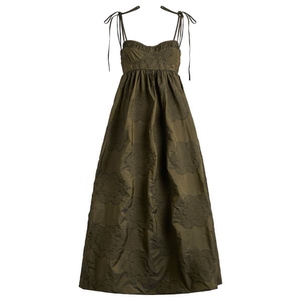 

Платье Алены Cecilie Bahnsen, оливковый